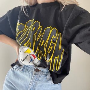 Vintage Steelers cropped tee